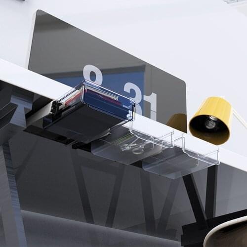 Under The Desk Storage Drawer Storage Box Creative Hidden Kitchen Drawer Organizer For Cosmetics Storage Box Desk Organizer