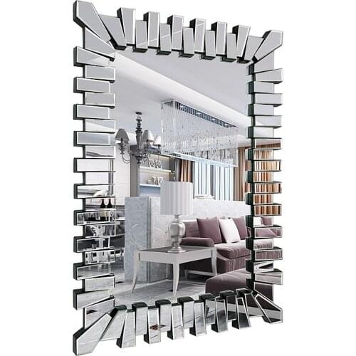 Nordic Makeup Mirror Bathroom Mirror Living room Mirror Wall Hanging Cloakroom Dressing Mirror Wall Decoration