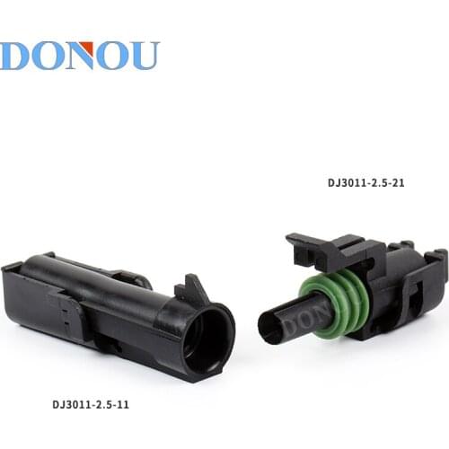 1set1pin Car waterproof connectors Delphi connector 12010996 12015791 With terminal DJ3011-2.5-11/21