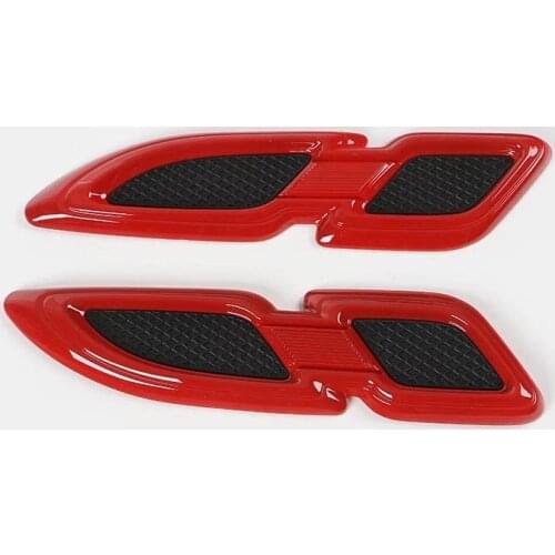 For Jeep Grand Commander Grand Cherokee Renegade Wrangler Compass ABS Car Side Wing Air Vent Outlet Blade Fender Cover Trim 2PCS