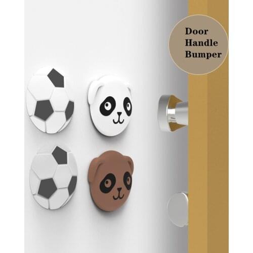 3pcs Silicone Door handle bumper silencer pad Safety Shock Absorber Wall Protection adhesive door stopper Furniture hardware