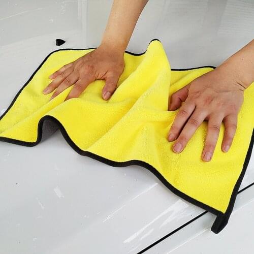 500GSM 30X30 Car Microfiber Towel Thick Strong Water Absorption Automobile Accessories Car Wash Microfiber Towel Car Detailing