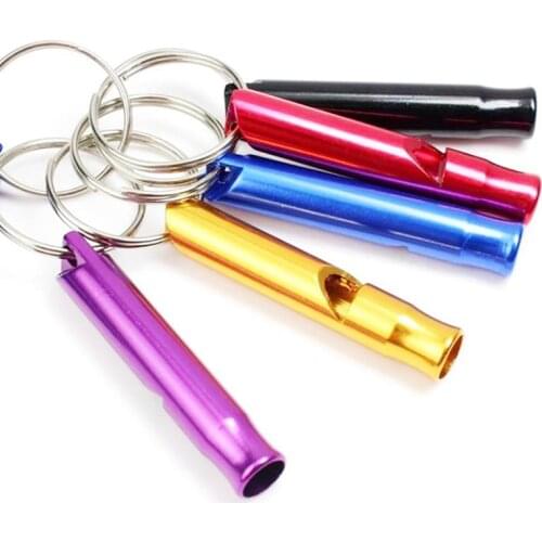 Emergency Whistling Self Defense Keychain Mini Aluminum Alloy Camping Hiking Survival Kit Outdoor EDC Tools for Men Women