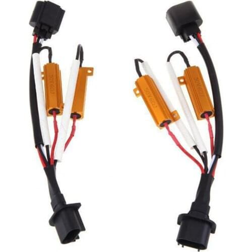 2Pcs Professional Car Headlight LED H13 Dual Resistance Decoder HID Error Warning Canceller Car Accessories Supplies Products