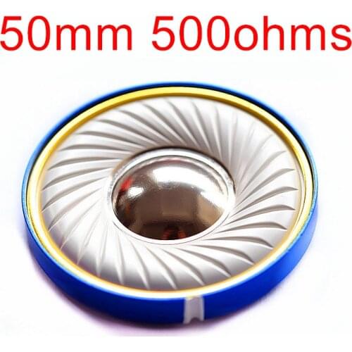 QGM K100 50mm Blue Empress High Resistance Driver Unit 500ohm Audiophile HiFi Flagship Unit CNC Headphones Loudspeaker (2pcs)