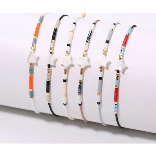 Rttooas MIYUKI Star Charm Bracelets Handmade MIYUKI Beaded Bracelet Friendship Gifts Fashion Simple Jewelry 2020 New Arrival