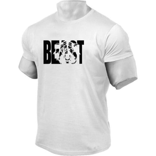 Brand Clothing fitness gyms t shirt men cotton O-neck t-shirt muscle bodybuilding cotton slim fit tops workout tshirt