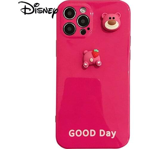 Disney for iphone12ProMax mobile phone case for iphonex/8/XS/XR/11/7p/11pro/11/12 Donald Duck strawberry bear mobile phone cover