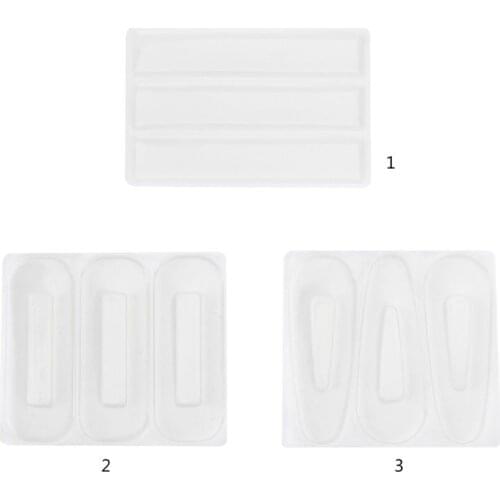 DIY Crafts Resin Silicone Epoxy Mold Hair Clip Geometric Barrette Mould Jewelry Casting Tools Headwear Making Supplies 1XCA
