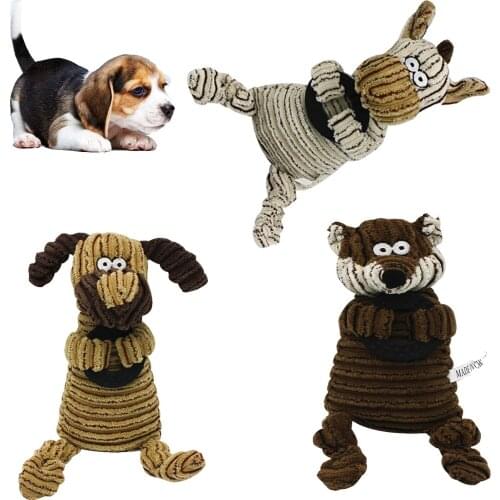 Dog Toys Chew Toys Dogs Puppy Plush Toys Pet Puppy Chew Plush Sound Donkey Fox Pet Toys Cachorro Toys Cleaning Teeth Squeak Toys