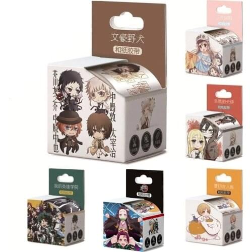 New 4cm*5m Anime My Hero Academia,Conan Washi Tape DIY Cartoon Adhesive Tape Scrapbooking Sticker Label Masking Tape