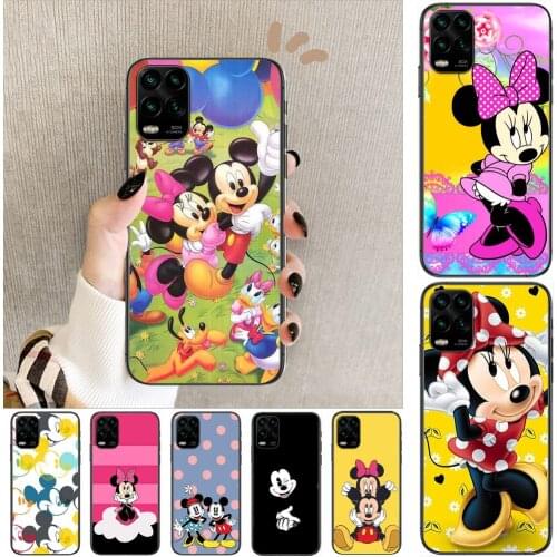 Cool Funny Mickey Mouse cartoon Phone Case For XiaoMi Redmi Note 11 10 9S 8 7 6 5 A Pro T Y1 Anime Black Cover Silicone Back Pre