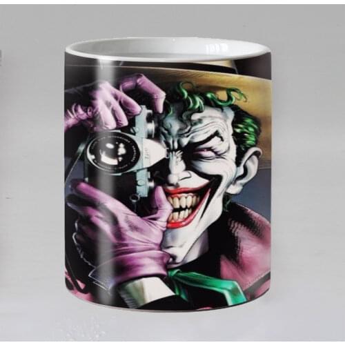 Why so serious Joker Heat Reveal Mug Ceramic Color Changing Coffee Mug Magic Tea Cup Mugs best gift for friends