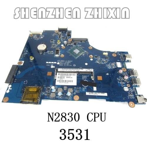 FOR DELL INSPIRON 15 3531 Laptop Motherboard with N2830 CPU CN-028V9W 28V9W ZBW00 LA-B481P Mainboard NOTEBOOK PC 100% Tested