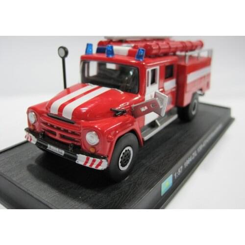 A MER 1:57 1964 ZiL 130-43141 KazakhstanA fire engine alloy model Car Diecast Metal Toys Birthday Gift For Kids Boy