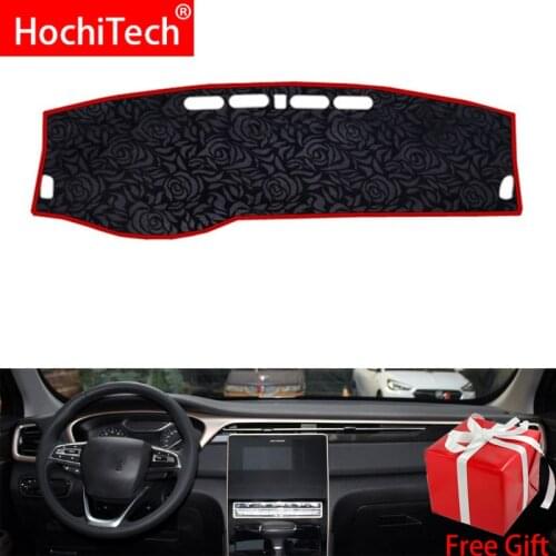 Rose Pattern Non-slip Dashmat Dash Mat Dashboard Cover Pad Cover Carpet Car Sticker for GAC Trumpchi GS5 2019 Car Styling