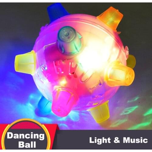 2019 New LED Jumping Joggle Sound Sensitive Vibrating Powered Ball Game Kids Flashing Ball Toy Bouncing Childrens Funny Toy