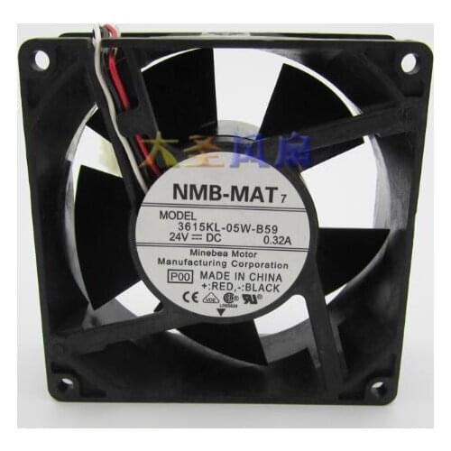 Wholesale: original NMB 9038 3615KL-05W-B59 DC24V 0.32A 3 line inverter fan