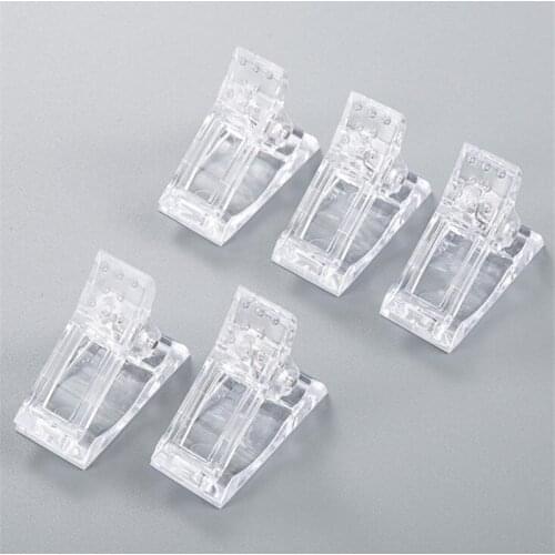 5Pcs Professional Nail Clip Acrylic Extension Tips For Nails Nail Clip Quick Building Mold UV Gel Nail Supplies For Manicure