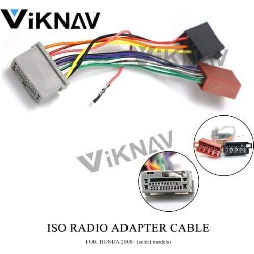 Wiring Harness Connector ISO Radio Adapter for-HONDA 2008+ (select models) Lead Loom Cable Plug 12-129