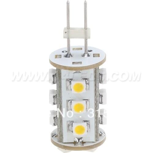 G6.35 GY6.35 LED Corn Bulb Dimmable 12VDC 15leds 3528SMD 120LM White 1W /0.9W For Housing Car Spot lamp White 1pcs/lot