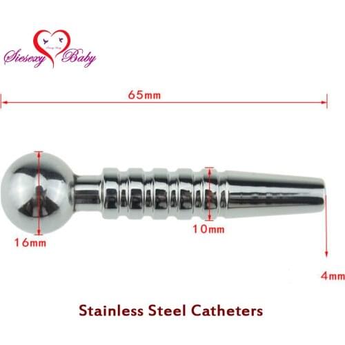 DA-039 4*65mm Sex Fetish Hollow Stainless Steel Penis Plug Urethral Dilators Catheters sounds Prince Stretching Sex Toys for Men