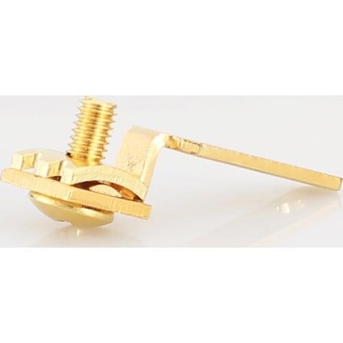 Viborg X 1PCS VM-501(G)Hi-End Pure Copper 24K Gold Plated US Power Plug for Hifi DIY Power Cable