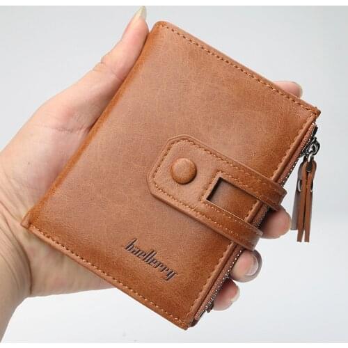 Mens Leather Vintage Wallet Small Fashion High Quality Coin Prokect Multifunction Wallets Male Card Holder Clutch Coin Purse