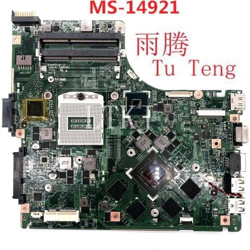 High quality motherboard for MSI GE40 PGA947 DDR3 PN motherboard: MS-14921 rev2.0 100% fully tested
