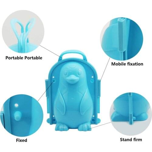 Winter Snow Toy Penguin Snow Mold Children Kid Winter Outdoor Snow Sand Mold Snowball Maker Clip Home Accessories
