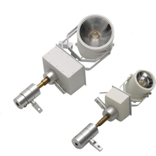 1pcs Dual Way Remote Control Spotlight Emit Light Rotatable Searchlight 1:25 Height 70mm 1:32 High 82mm for DIY Model Boat