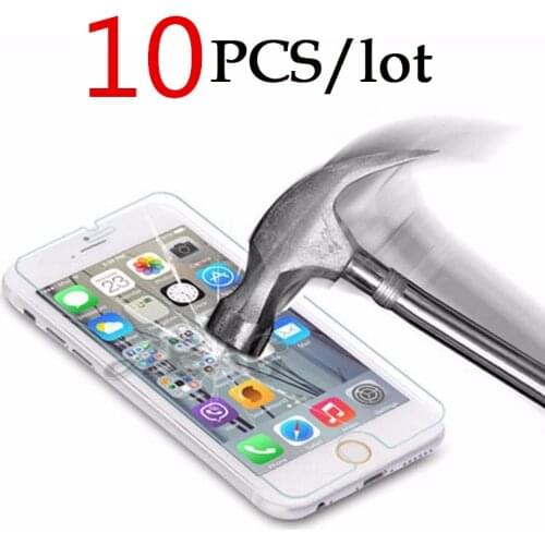 10 PCS/Lot Tempered Glasses for iPhone 6 7 8 Screen Protector Protective Glass for iPhone 6 6S 7 8 Plus Protection Glass Film