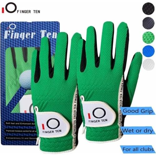 2 Pc/ 1Pair Breathable Weathersof Golf Gloves Men Left Right Hand Rain Hot Wet All Weathe Grip Drop Shpping