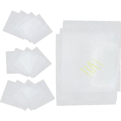 20Pcs/Set Mesh Plastic Canvas for Embroidery Cross Stitch Knitting Crochet