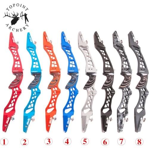 25" Archery Bow Riser Handle ILF Recurve Bow Riser Left/Right Hand Takedown Recurve Bow Practice Hunting Shooting Accessories