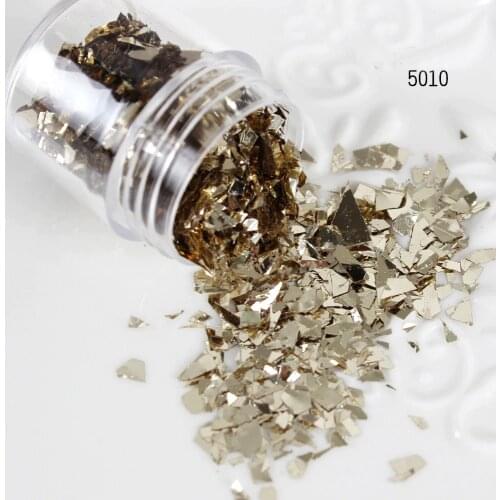 10ml/Box Irregular Nail Sequins Spangles Broken Glass Sparkly Nail Glitter Powder Flakes Manicure Nail Art Tips 3D Decoration