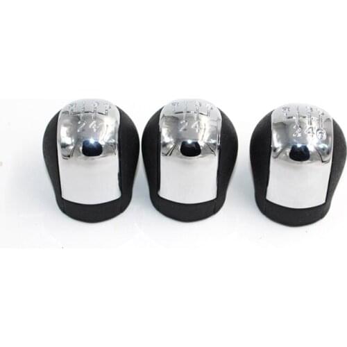 For OPEL VECTRA C SIGNUM 2002 2003 2004 2005 Chrome 5 6 Speed Car Shift Gear Knob Handball Cover Car Styling Accessories