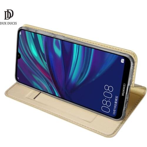 For HUAWEI P Smart 2019 Case DUX DUCIS Skin Pro Series Flip Cover Luxury Leather Wallet Case Full Good Protection Steady Stand