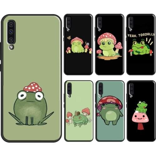 Mushroom frog Cartoon Cover For Samsung Galaxy A52 A12 A32 A72 A10 A40 A50 A70 A21S A20e A11 A31 A41 A51 A71 Case