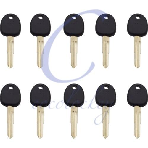 Cocolockey Replacement Transponder Key Shell Case Fob No Chip for Hyundai Car Transponder Chip Key Left Blade NO LOGO 10pcs/lots