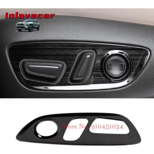For toyota rav4 rav 4 xa50 2019 2020 parts interior accessories car Seat control switch Cover Sticker trim Stainless Steel