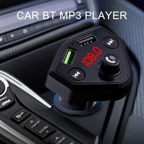 FM Transmitter Wireless Bluetooth 5.0 Car Kit Handsfree Car MP3 Audio Music Player Dual USB 3.1A USB Charger