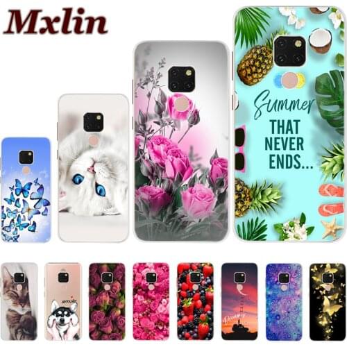 Soft Silicone Case For Huawei Mate 20 Pro Luxury Printing Clear TPU Phone Shell Back Cover For Huawei Mate 20 Mate20 lite Fundas