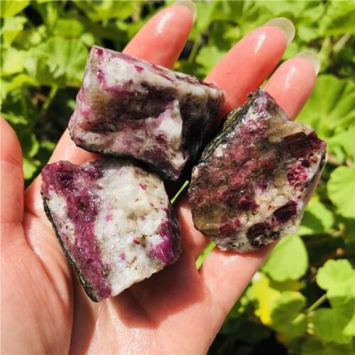 Natural crystal red tourmaline and mineral reiki treated gemstone primary gemstone specimens