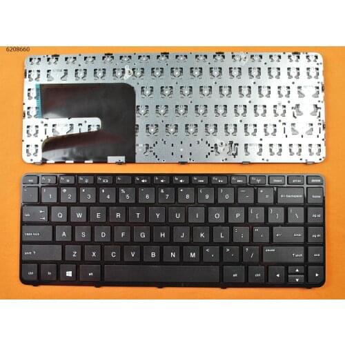 US QWERTY New Replacement Keyboard for HP Pavilion 14-e 14-e000 14-f 14-f000 Series Laptop Black with Frame