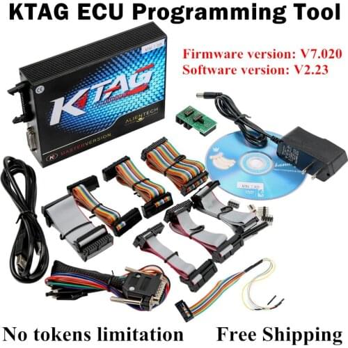2017 Latest V2.23 KTAG ECU Programming Tool Firmware V7.020 KTAG Master Version Ktag ECU Chip Tuning Tool with Unlimited Token