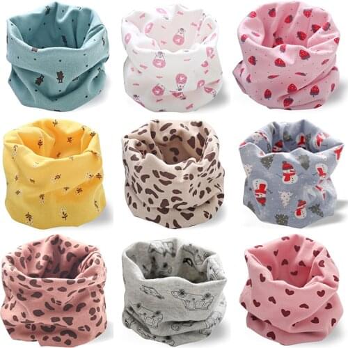 Fashion Autumn Winter Baby Boy Girl Warm Cotton Collar Neckerchief Children Scarves Kids O Ring Neck Scarf Gaiter Neck for Kids