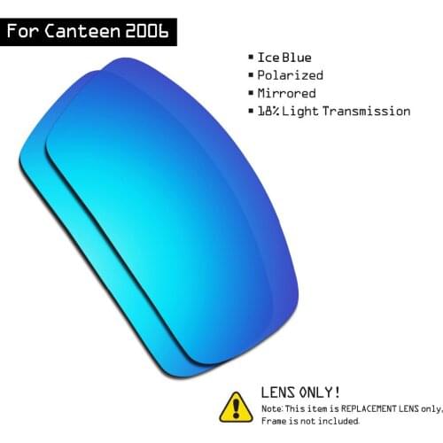 SmartVLT Polarized Sunglasses Replacement Lenses for Oakley Canteen 2006 - Ice Blue