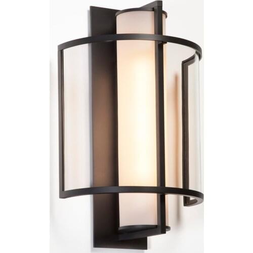 Nordic modern round glass wall lamps bedroom study living room art deco bedside designer decorative sconces lights fixtures