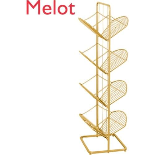 Modern Simple Living Room Bedroom Storage Shelves Home Wrought Iron Sundries Storage Rack Floor Detachable Multi-Layer Bookshelf